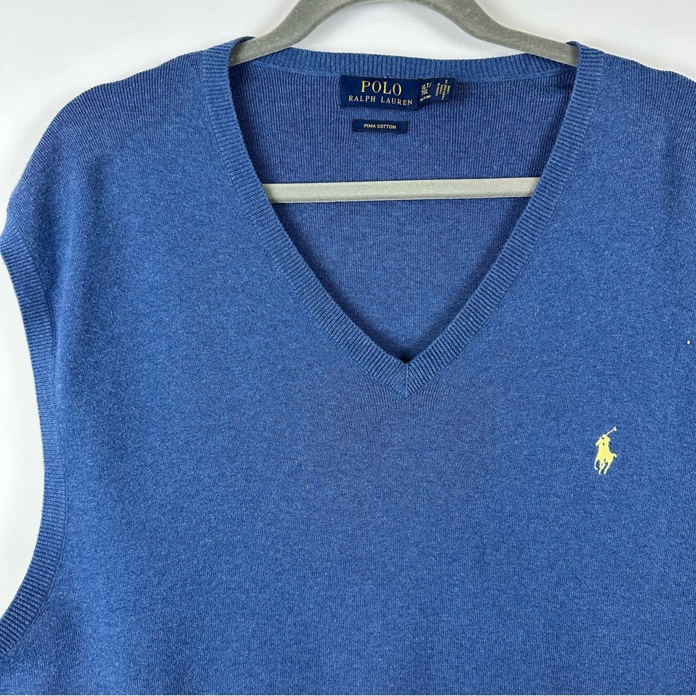 Polo Ralph Lauren PRL Sweater Vest XLT Light Blue